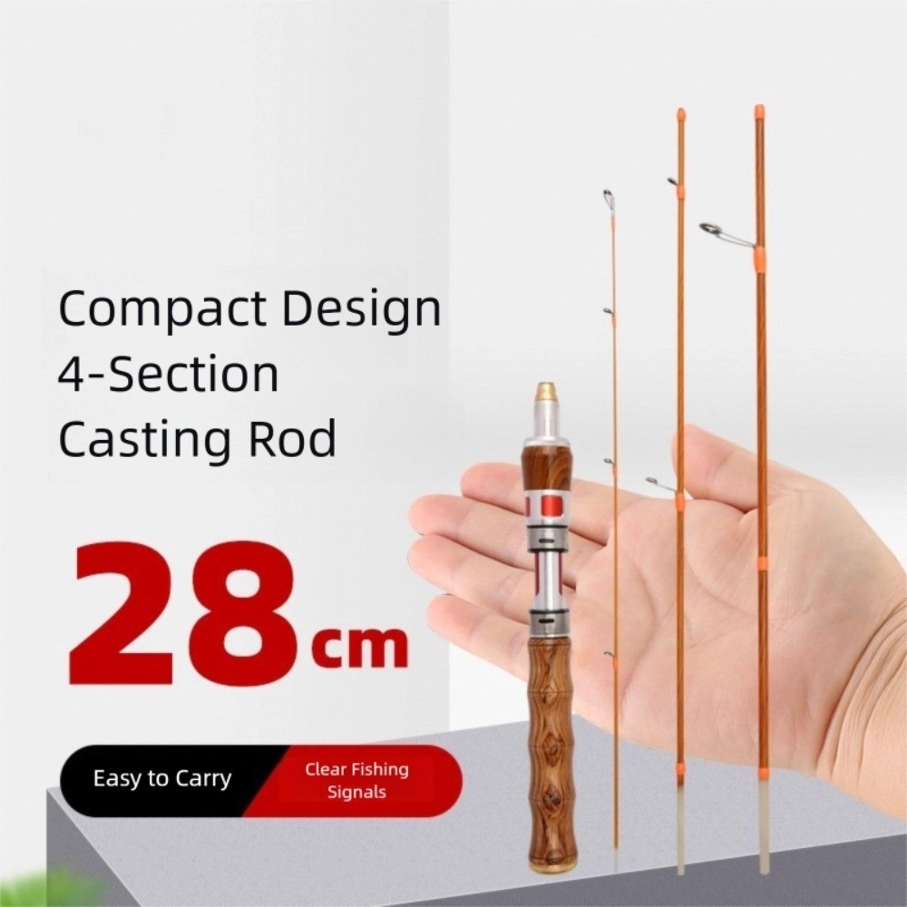 Fishing Rod Ice - 4단 스피닝 낚싯대 UL 파워 스피닝