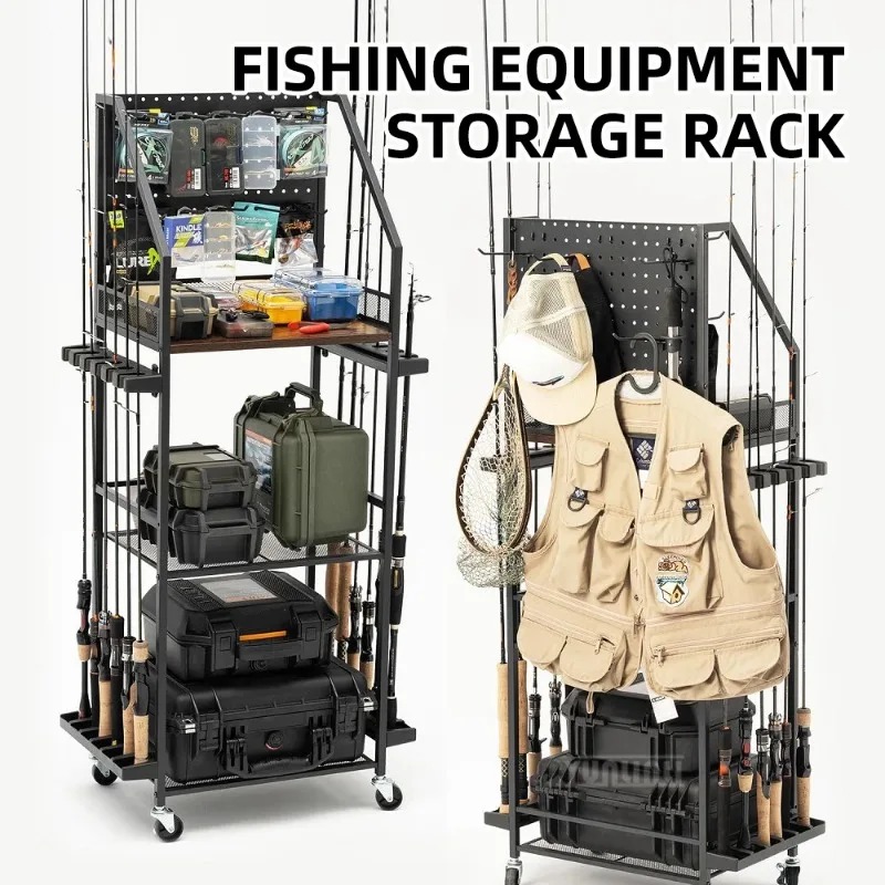 Fishing Rod Combo - 낚싯대 보관 선반, 낚싯대 릴 홀더,