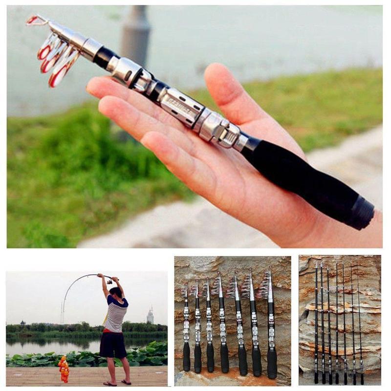 Fishing Rod Casting - 1.0m 슈퍼 하드 미니 텔레스코픽 낚싯대,