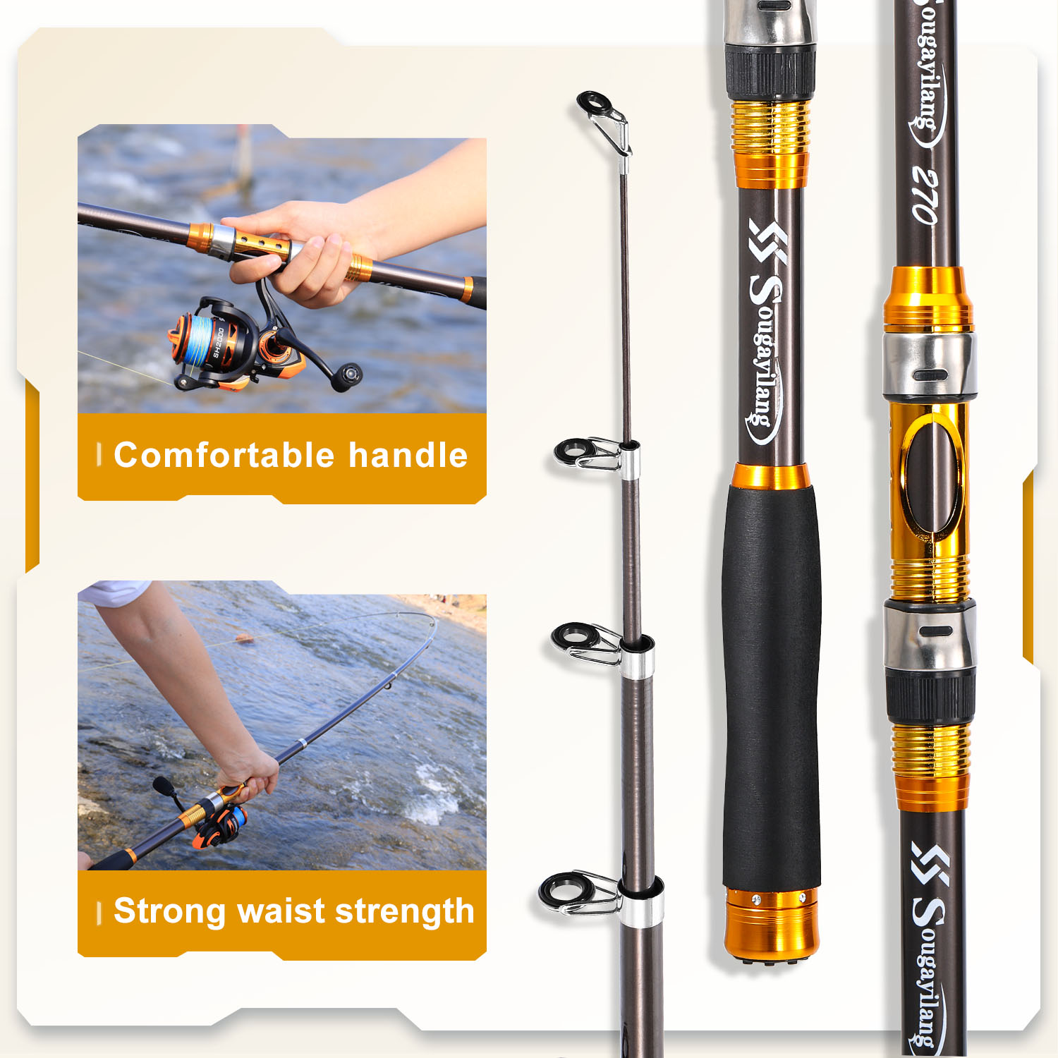 Sougayilang 2.1m-3.0m 스피닝 낚싯대  - Fishing Rod Surf 리뷰 및 가격